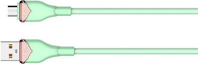 Kabllo karikimi LDNIO LS822 Micro USB, 2 m, 30W, jeshile e çelët