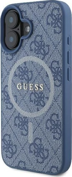 Kapak telefoni Guess GUHMP16MG4GFRB, për iPhone 16 Plus 6.7", MagSafe, blu