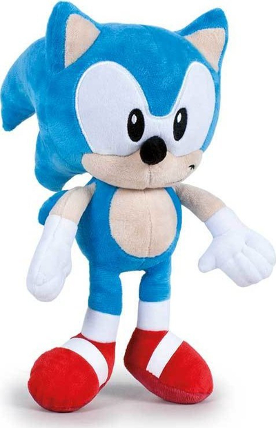 Lodër pelushi Sonic the Hedgehog, 30 cm, blu