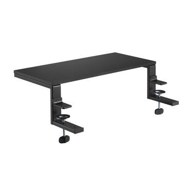 Основa за монитор V7 Riser Stand, со маса со стега, црна