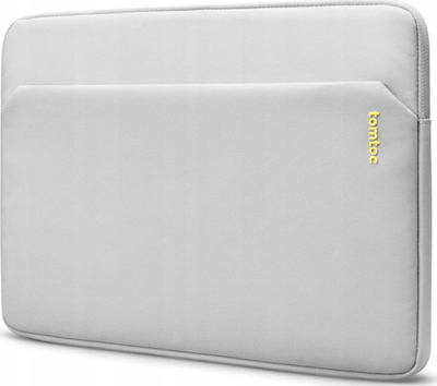 Mbështjellëse mbrojtëse Tomtoc për laptop, për 13" MacBook Air dhe 14" MacBook Pro, gri e hapur