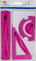 Set gjeometrik Flexible Easy, 20 cm, 3 elemente, rozë
