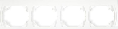 Kornizë elektrike katërfishe LOGO, horizontale, e bardhë