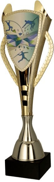Dекоративна купа АТЛЕТИКС 7243 АТХ Д, 33.5cm, метална пластика, златно сребрена