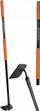 Motikë kopshti BLACK+DECKER Garden Hoe, 146 cm, bisht fiberglasi, e zezë portokalli
