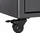 Rrota kasteri për rack V7 RM4CASTERS-1E, set 4 copë, me frenim, e zezë