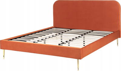 Shtrat kadife FLAYAT Velvet, 180 x 200 cm, Super King, portokalli