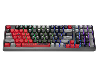 Tastierë mekanike Gaming A4 Tech BLOODY S98, USB, RGB, e zezë