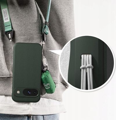 Futollë telefoni Ringke Onyx për Google Pixel 9, TPU, antibakteriale, jeshile e errët