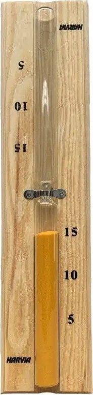 Orë rëre për sauna Harvia, 15 min, dru pishe, ngjyrë portokalli