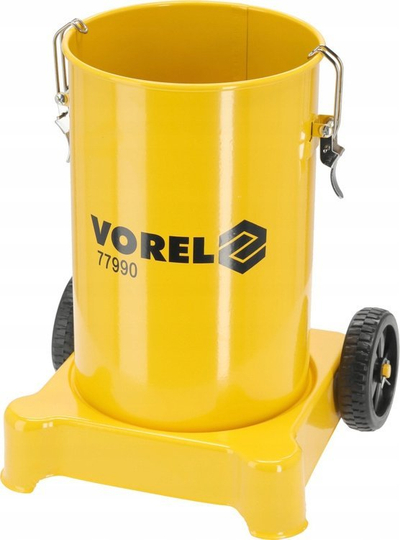 Pompë lubrifikimi me ajër Vorel 77990, 12L, me rrota, e verdhë