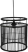 Lampë varse tavani H&amp;S Decoration Bamboo LOFT, 28cm, fasung E27, e zezë