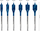 Set burgjish druri Bosch Expert Self Cut Speed 2608902108, 6 cope, 14-24mm