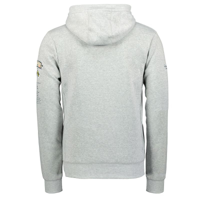 Bluzë Geographical Norway sweatshirt 3/4 007 M WR059H/GN, pambuk poliestër, gri