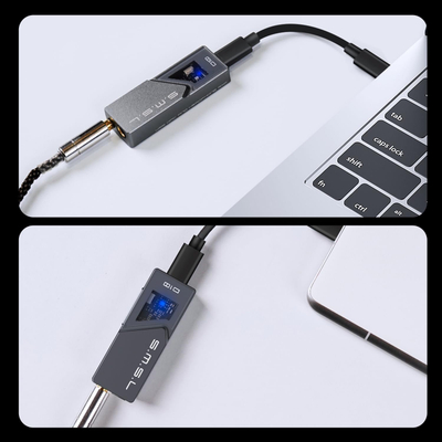 Dekoder audio portabël S.M.S.L D10, DAC me amplifikator kufjesh, 500mW, 3.5mm dhe 4.4mm