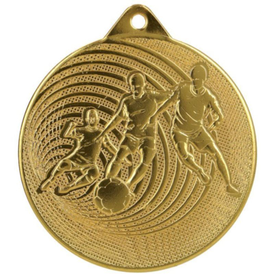 Medalje futbolli Tryumf MMC3070, metal, 70mm, ngjyrë ari