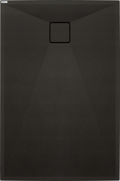 Vaskë dushi Deante Granite Rectangular, 90x70 cm, granit kompozit, nero
