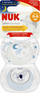Qetësues NUK Soother Star Day&amp;Night, silikoni 0-6m, blu
