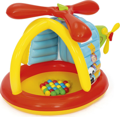 Pishinë lodrash me topa Fisher Price Helicopter, 155 x 102 x 91 cm, shumëngjyrëshe