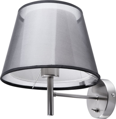 Lampë murale Beliani Columbia, metal, 28 cm, gri argjendi