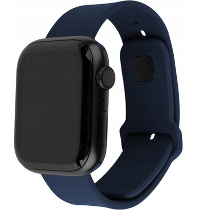 Rrip silikoni FIXED Sports Band për Apple Watch 38/40/41mm, mbyllje me shina 22 mm, blu