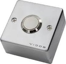 Buton daljeje Vidos OP04, për bravë elektrike, 3A 36V DC, gri