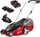 Косилка за трева Einhell GE-CM 43 Li M Kit, без кабел, 43 cm, црвена