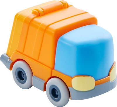 Lodër kamion Haba Kullerbü Garbage Car, mekanizëm lëvizës, portë hapëse, portokalli kaltër
