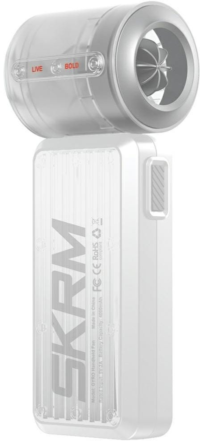 Ventilator dore Skinarma Gyro, 4000 mAh, USB C, i bardhë