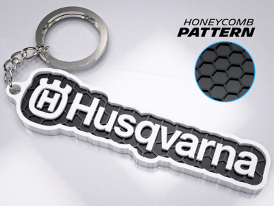 Varëse për çelësa Eterra Husqvarna, e zezë/bardhë