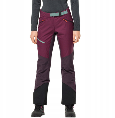 Pantallona skish Jack Wolfskin Alpspitze W 1507531-1014, për femra, poliestër, vjollcë