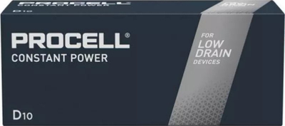 Bateri industriale Duracell Procell D Cell, alkaline, paketim 10 copë
