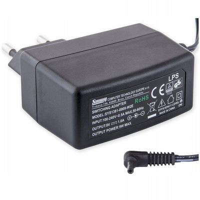 Furnizim energjie AZ Instrument ZA-VZ-B, 9V DC, prizë 5.5 2.1 mm, i zi