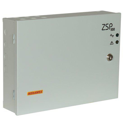 Burim furnizimi Merawex ZSP100-5.5A-07 për sisteme zjarri, 24V/5.5A, bateri 9Ah