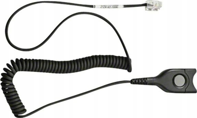 Kabllo për kufje Sennheiser CSTD 24, spiral, për telefona fiks, i zi