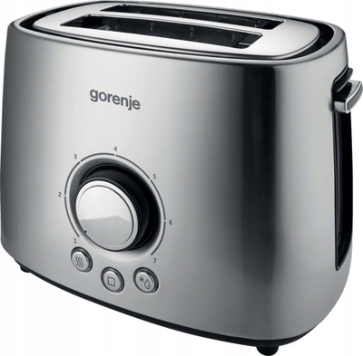 Toaster Gorenje T1000E, 2 feta, me ngrohje dhe shkrirje, i bardhë