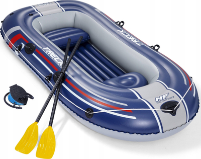 Varkë e fryme Bestway Hydro Force Treck X2, 255x127 cm, set me lopata edhe pompë, blu