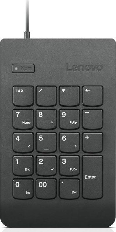 Нумеричка тастатура Lenovo Gen, со кабел, US, Црна