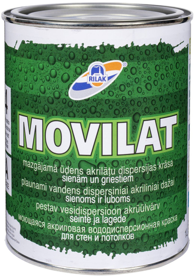 Bojë për mrena RILAK Movilat 4 A, mat, 0.9L, e bardhë