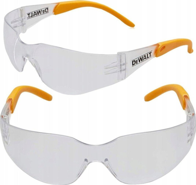 Syze mbrojtëse DeWalt DPG54 Protector, xhama të qartë, skelet i verdhë