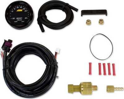 Matës presioni turbo AEM X-Series 30-0306, 52mm, i zi
