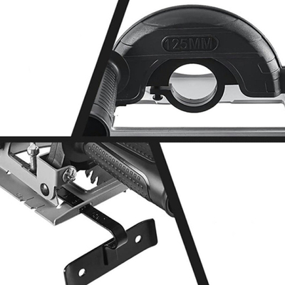 Udhëzues prerës për bulierë NZ35, 115 125 mm, rregullim thellësie 40 mm, i zi