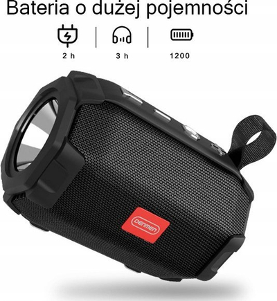 Kutizë zanore Denmen DR07, Bluetooth 5.0, 3W, e zezë