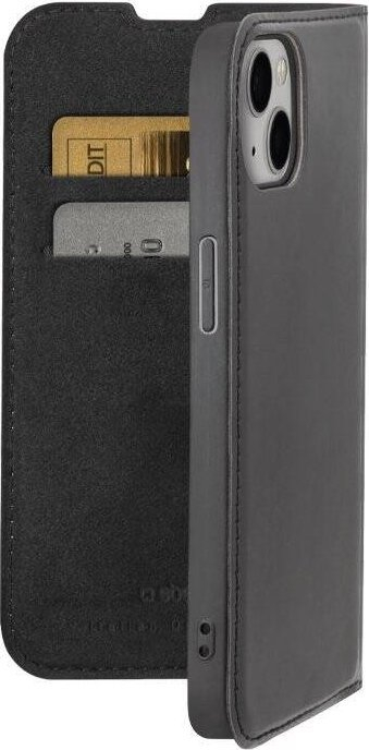 Futrollë SBS Wallet Lite për iPhone 15, tip portofol, e zezë