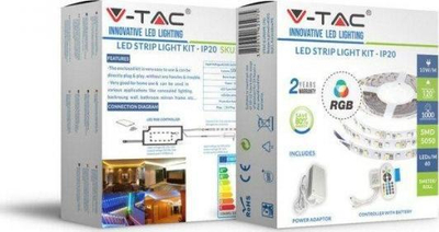 Set shirit LED V-TAC VT-5050, RGB 5m, SMD5050, IP20