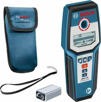Detektor muri Bosch Professional GMS 120, për metal edhe kabllo, blu