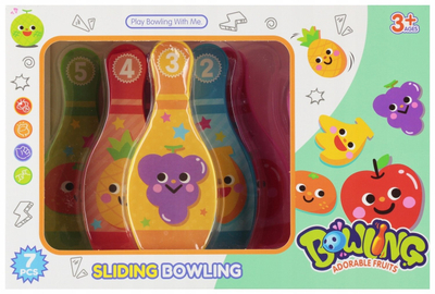 Set bowlingu për fëmijë Mega Creative Skittles, 7 pjesë, plastikë, shumëngjyrësh