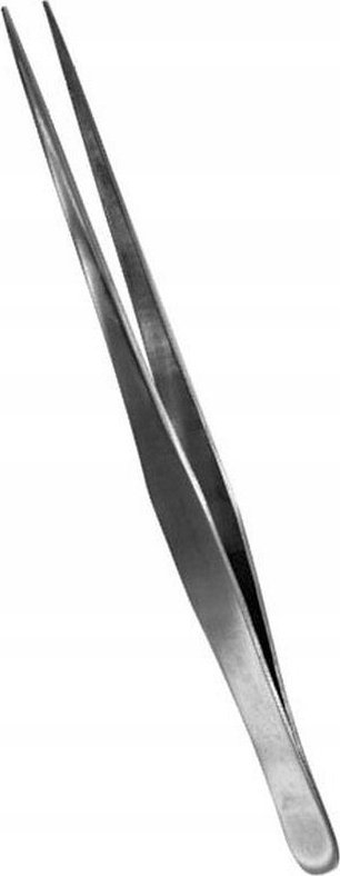 Pincetë çeliku inox Hobby Tools, 175mm, majë e drejtë, ngjyrë argjendi