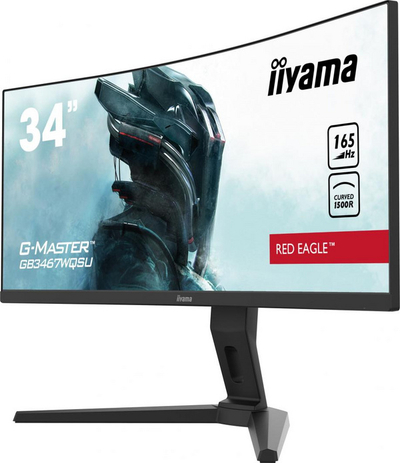 Monitor Iiyama G-Master GB3467WQSU-B1 Red Eagle, 34 ", 165 Hz, UWQHD, i zi