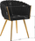 Karrige zyre 4Rico QS-GW06G, ergonomike, e zezë